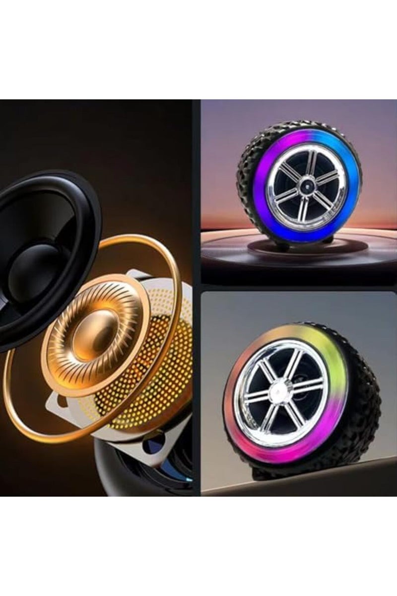 Bluetooth Speaker with RGB Lights – Outdoor Wireless Tyre Speaker with 3D Stereo Bass, 1500 - Image 3
