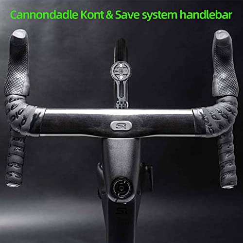 Cestbon Out Front Bike Stem Handlebar Combo Mount for Garmin Wahoo Bryton Rider Stages Dash Hammerhead Campatible with Cannondadle Supersix Systemsix Hollowgram Knot & Save System Handlebars - Image 5
