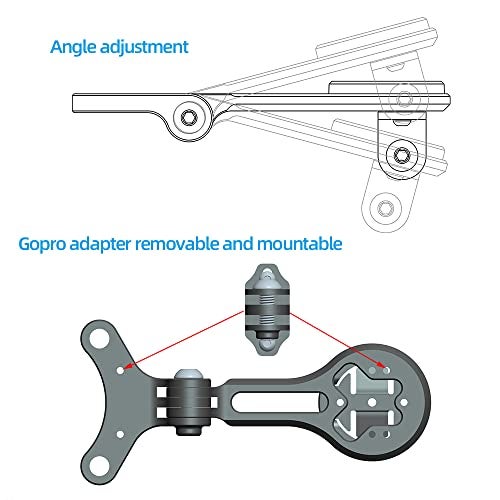 Cestbon Out Front Bike Stem Handlebar Combo Mount for Garmin Wahoo Bryton Rider Stages Dash Hammerhead Campatible with Cannondadle Supersix Systemsix Hollowgram Knot & Save System Handlebars - Image 3
