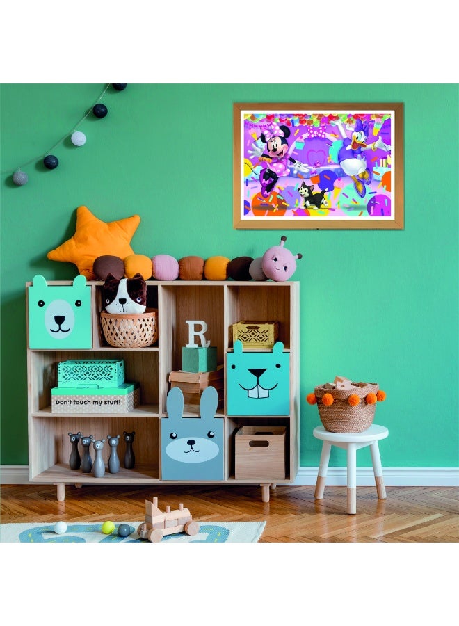 Clementoni Puzzle Minnie Mouse Party Time 104-Pieces | Jigsaw Puzzle | Children's Puzzle | Preschool Learning Toys | Develops Problem Solving Skills | Made in Italy - Image 4