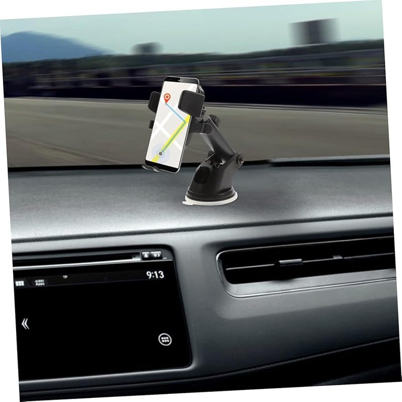 Black Car Phone Mount for Dashboard and Air Vent Extendable Holder with Stable Grip - Image 3