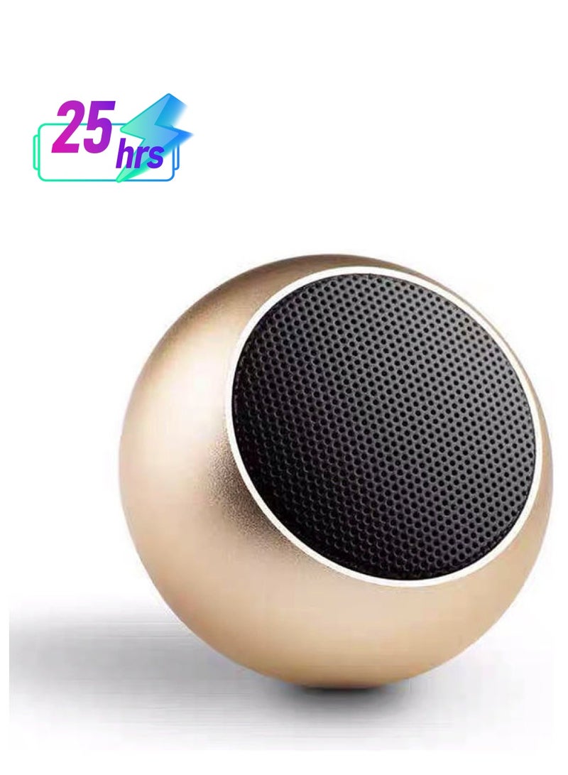 NIBEMINENT Mini Wireless Speaker Gold - Image 1