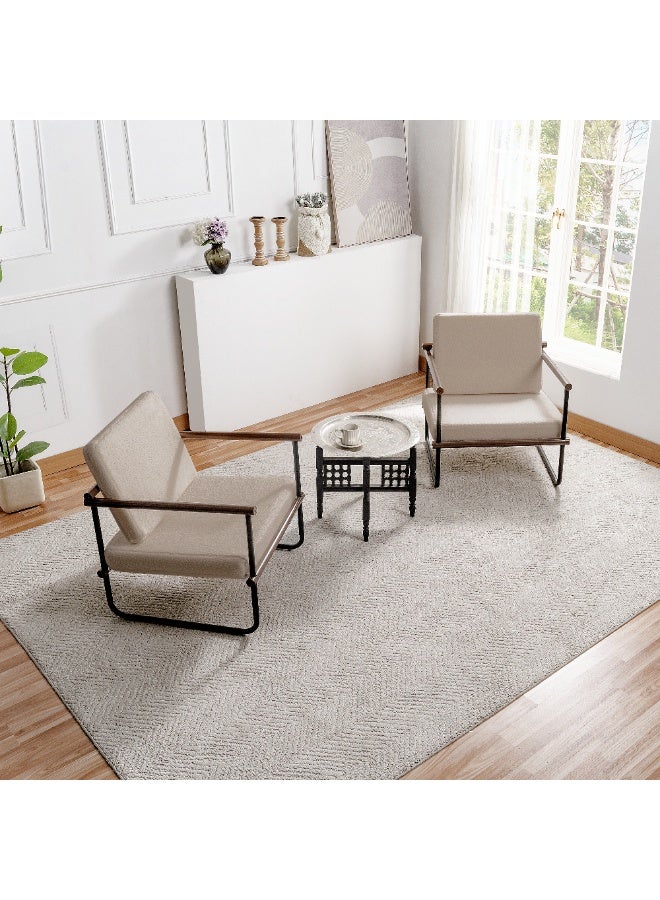 ايكي ايك كراسي أريكة، أرائك فردية، كراسي كسلان لغرفة المعيشة، كراسي قراءة مبطنة، مناسبة لغرف المعيشة والمكاتب وغرف النوم - Image 2