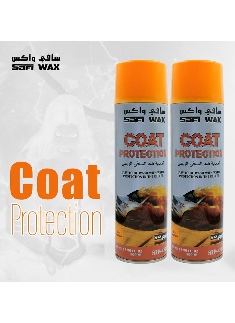 Safi WAX SAFI WAX SFW031 Car Paint Protection in Desert Drive Or Long Drive, Car Coat Protection Paint Protection Spray 500ml-Combo Offer - Buy 2PC  - Image 1