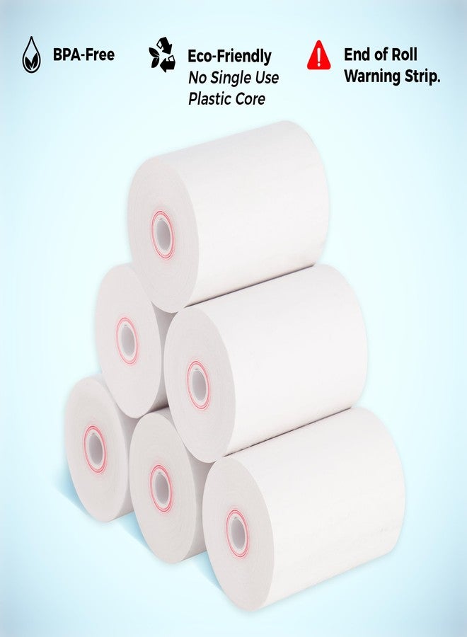 ReceiptPaperPro 2 1/4” x 72 ft Coreless Thermal Paper Receipt Rolls for Poynt C Smart Terminal V3.0, 25 Rolls/Case - Image 3