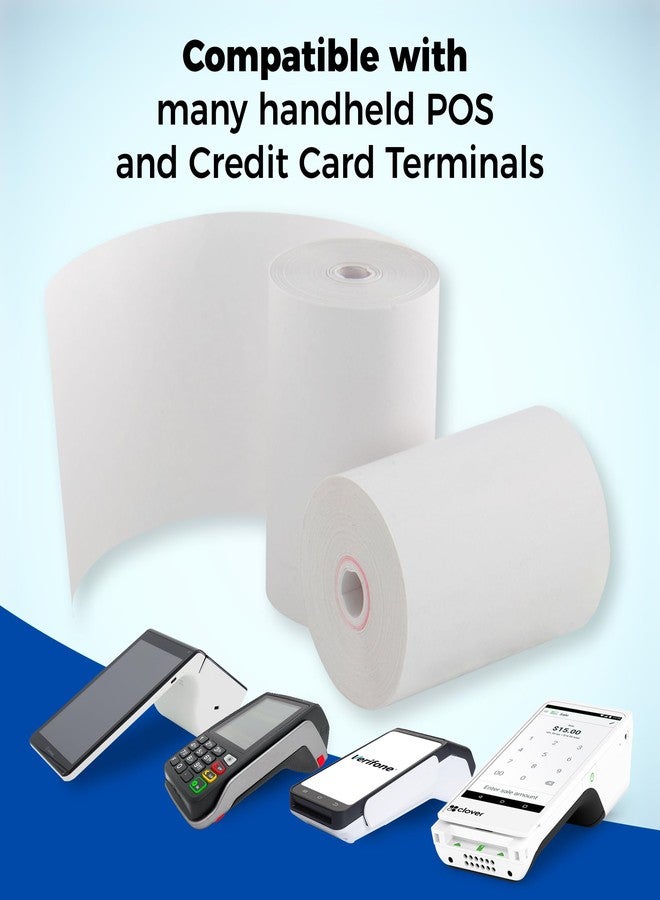 ReceiptPaperPro 2 1/4” x 72 ft Coreless Thermal Paper Receipt Rolls for Poynt C Smart Terminal V3.0, 25 Rolls/Case - Image 5