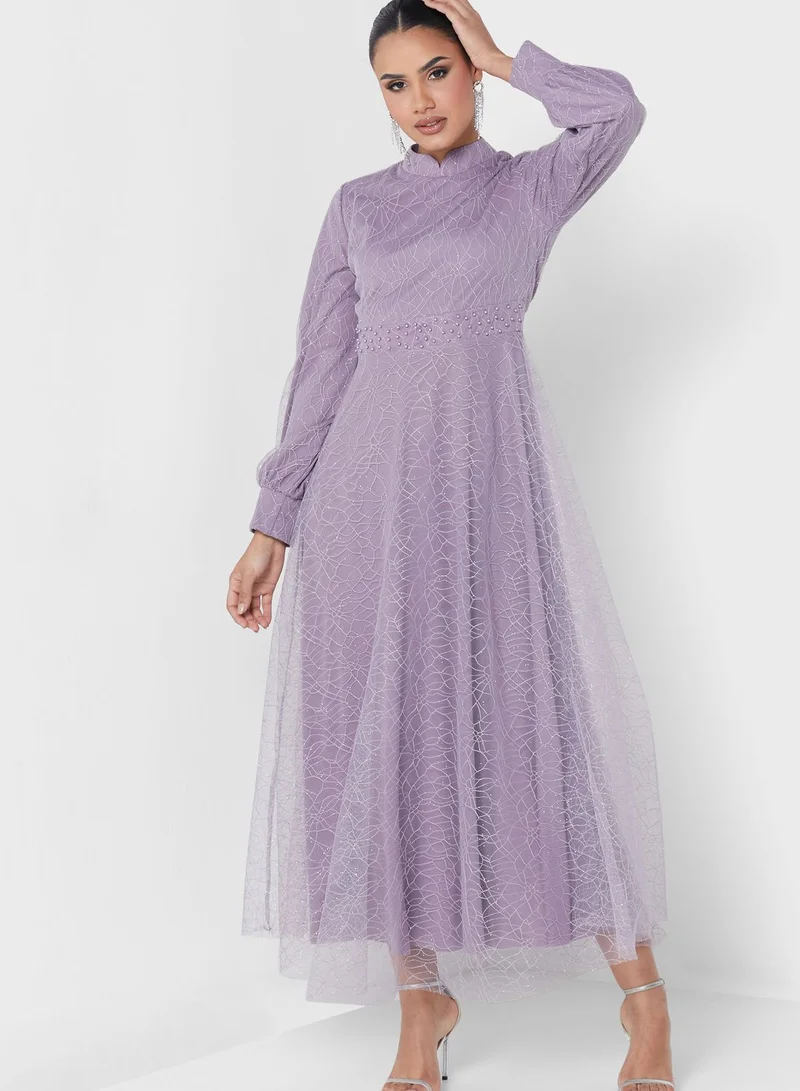 Khizana Embellished Waist Dress