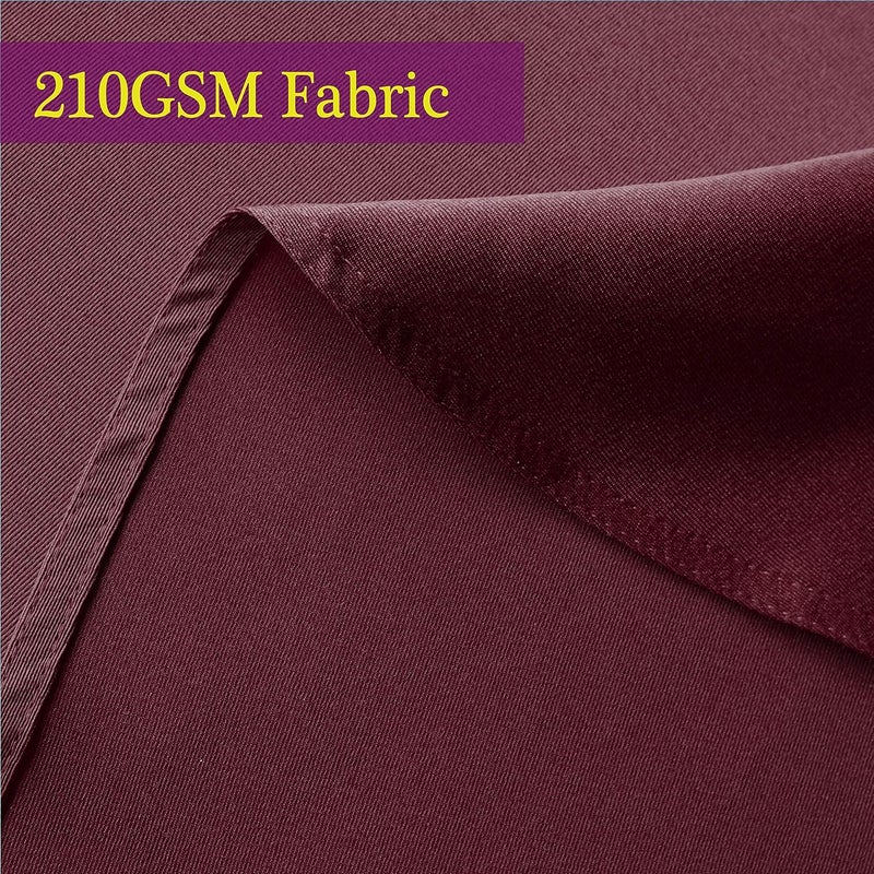 Obstal 210GSM Rectangle Table Cloth - Heavy Duty Water Resistance Microfiber Tablecloth, Decorative Fabric Table Cover for Outdoor and Indoor Use (Burgundy, 60 x 84 Inch) - Image 2
