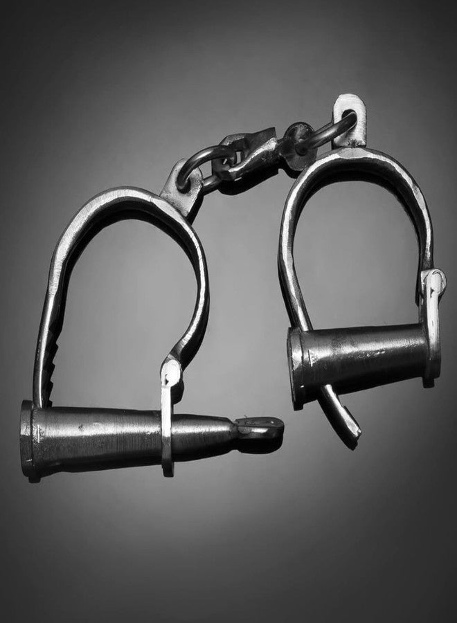 Vintageware® Metal Handcuffs Toy - Realistic Stainless Steel Design for Fancy Dress, Cosplay, and Pretend Play - Includes Keys, Adjustable and Safe for Kids (Chrome, Adjustable) - Image 5