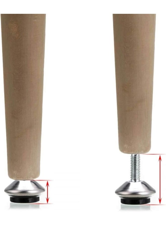 Royal Apex Adjustable Furniture Levelers Screw-In Feet Regulators With Heavy-Duty Anti-Slip Base For Tables Chairs Desks And Cabinets Floor Protectors And Height Adjusters 8 Pcs 10Mm - Image 4