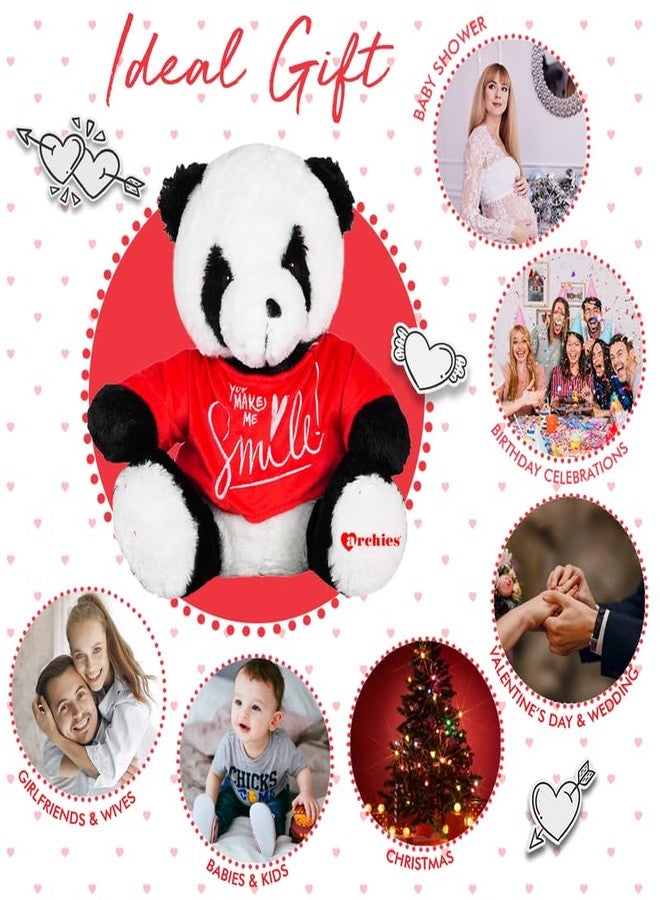 ARCHIES Plush Soft Toy Panda (You are My) 30 Cm - Red | Romantic Gifts | Perfect Gifting Item for Valentines Day | Romantic Gift for Girlfriend, Boyfriend, Couples 769748 - Image 5