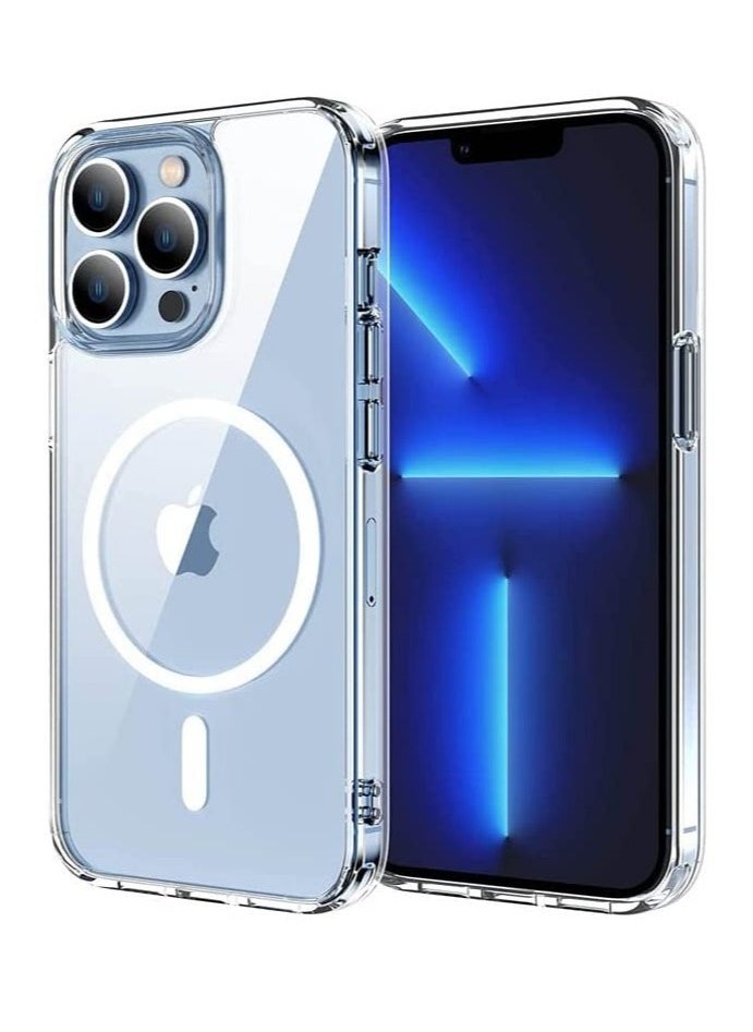 Raxoom Magnetic iPhone 12 Pro Case Clear TPU Transparent with Shock Absorption Proof Anti Scratch Resistant Bumper Protective Crystal Cover - Image 1