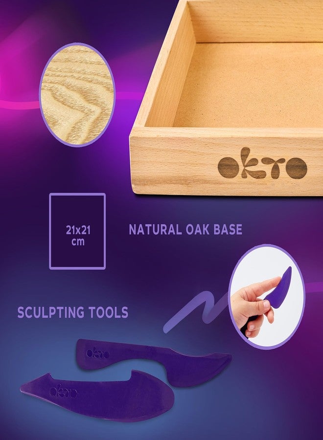 Okto Little Worlds “Mommy Troll” - 3D Shadow-Box Art Kit (~8.3″ Sq, ~2″ Deep) - Foam Air-Dry Modeling Clay - No Oven - Home Wall Decor DIY - Adults & Teens - Ages 8+ - Tool & Guide Included - Image 3