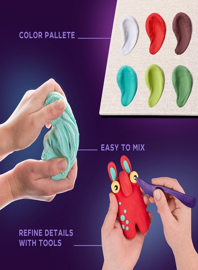 Okto Little Worlds “Mommy Troll” - 3D Shadow-Box Art Kit (~8.3″ Sq, ~2″ Deep) - Foam Air-Dry Modeling Clay - No Oven - Home Wall Decor DIY - Adults & Teens - Ages 8+ - Tool & Guide Included - Image 4