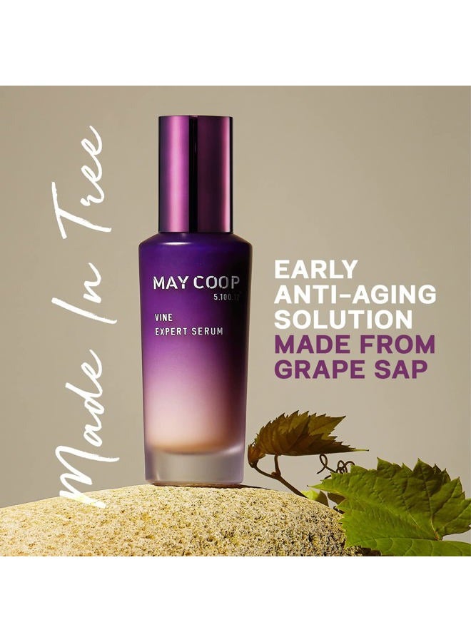 May Coop Antioxidant Face Serum Vine Expert - Anti Aging Natural Skin Care to Nourishing Dry Skin Brightening Serum Grapeseed Extract Oil and 10 kinds of natural plants for boost skin hydration 180ml - Image 2