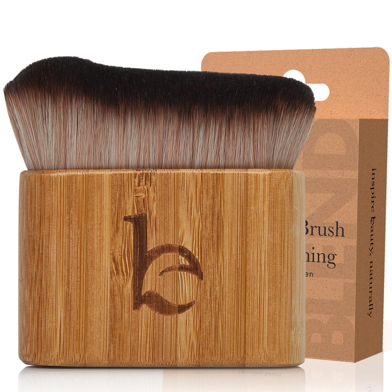 Beauty by Earth Ultra Soft Self Tanner Brush - Kabuki Brush for Body Foundation & Makeup, Blending Applicator for Tanner, Self Tanning Mitt, Achieves Sunless Streak-Free Fake Tan, Durable & Easy to Clean