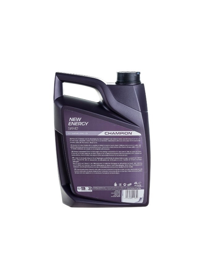 Champion New Energy 5W40  Sn Sn/Cf Synthetic - 4L  - Image 1