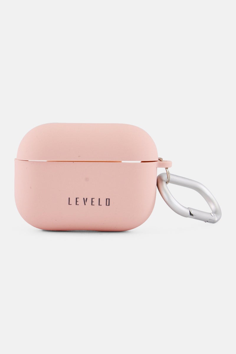 LEVELO Gorra Hybrid Slicone Pro Airpode Case, Pink - Image 1