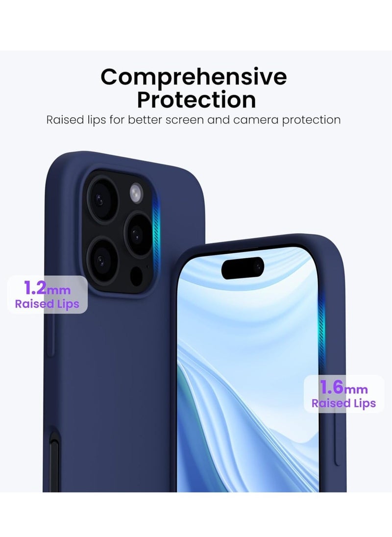 JAJEEK "New Soft Navy Blue Silicone Case for iPhone 16 Pro Max – Durable, Anti-Scratch 6.9” Cover" - Image 4