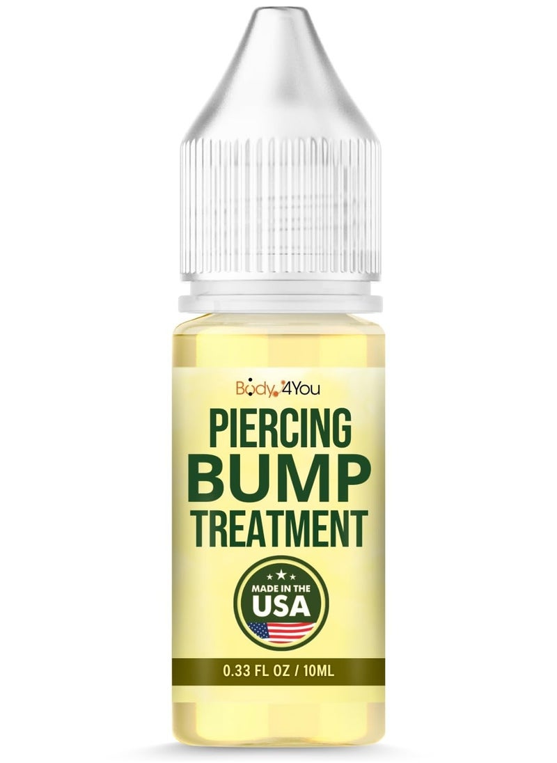 BodyJ4You BodyJ4You Piercing Bump Treatment Keloid Bump Removal | Nose Piercing Cleaner Ear Piercing Cleaning Solution | Bump Shrinking Drops Keloid Bump Removal | Aftercare Piercing Solution | 0.33 Fl Oz  - Image 1