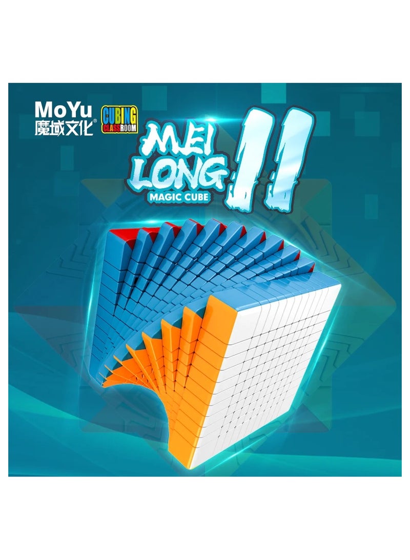 مو يو MoYu Meilong 11x11 مكعب السرعة غير المغناطيسي بدون ملصقات - Image 4