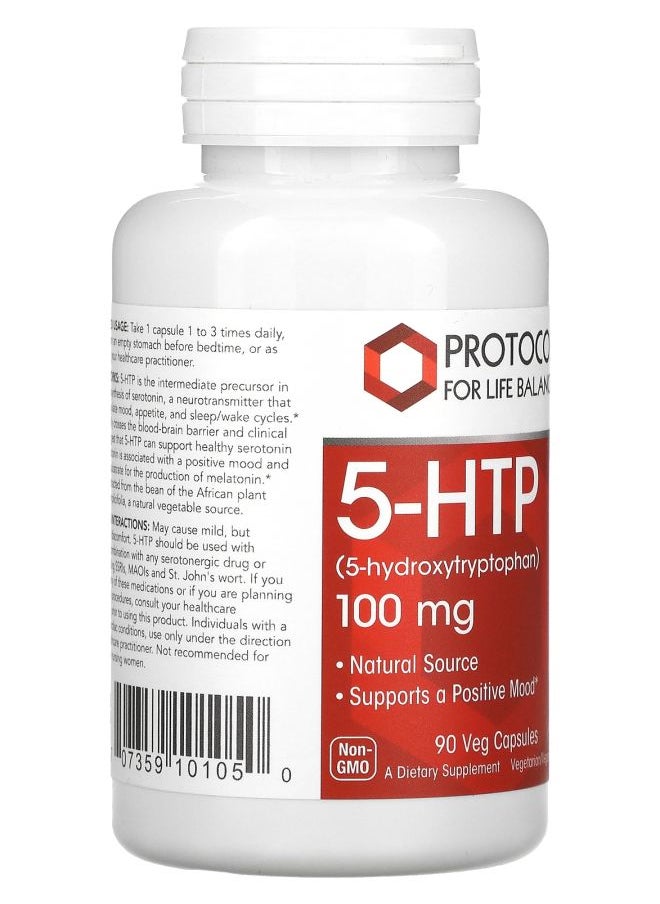 Protocol For Life Balance 5-HTP 100 mg 90 Veg Capsules  - Image 2
