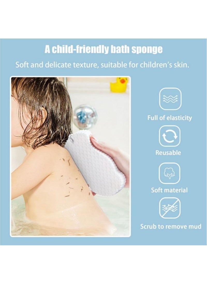 1Pcs Soft And Comfortable Baby Bath Sponge Grey - Image 4