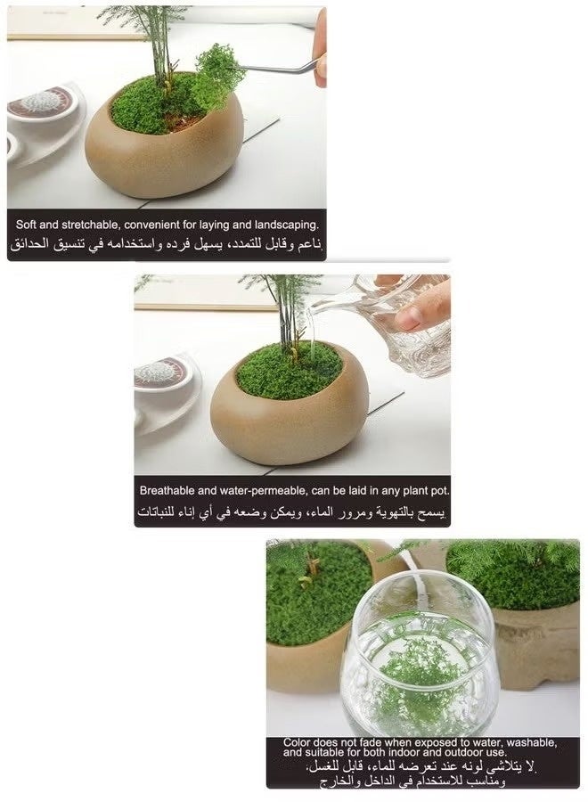 هومستر 100 غرام عشب الطعب ، يحاكي تماما الطعب الاصطناعي ، العشب الأخضر المزيف للقطع المركزية ، المنزل ، المطبخ ، ديكور الحديقة ، الحفاظ على الطعب الغابات - Image 4