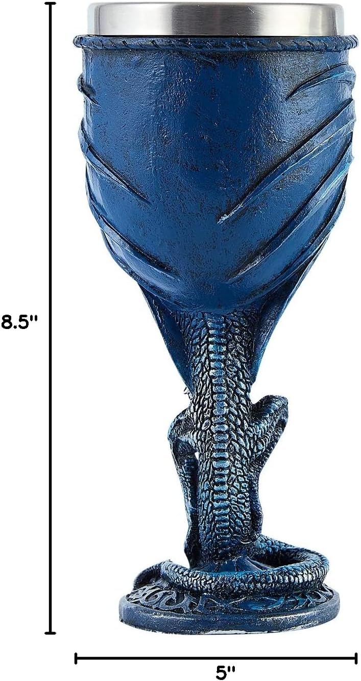 Ottalent Blue Dragon Goblet Stainless Steel Dungeons and Dragons Gift Chalice Wine Goblet 7 oz. (Blue Sword Dragon) - Image 5