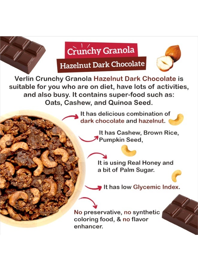 Verlin Specialite Granola snack (Hazelnut & Dark Chocolate) - Image 4