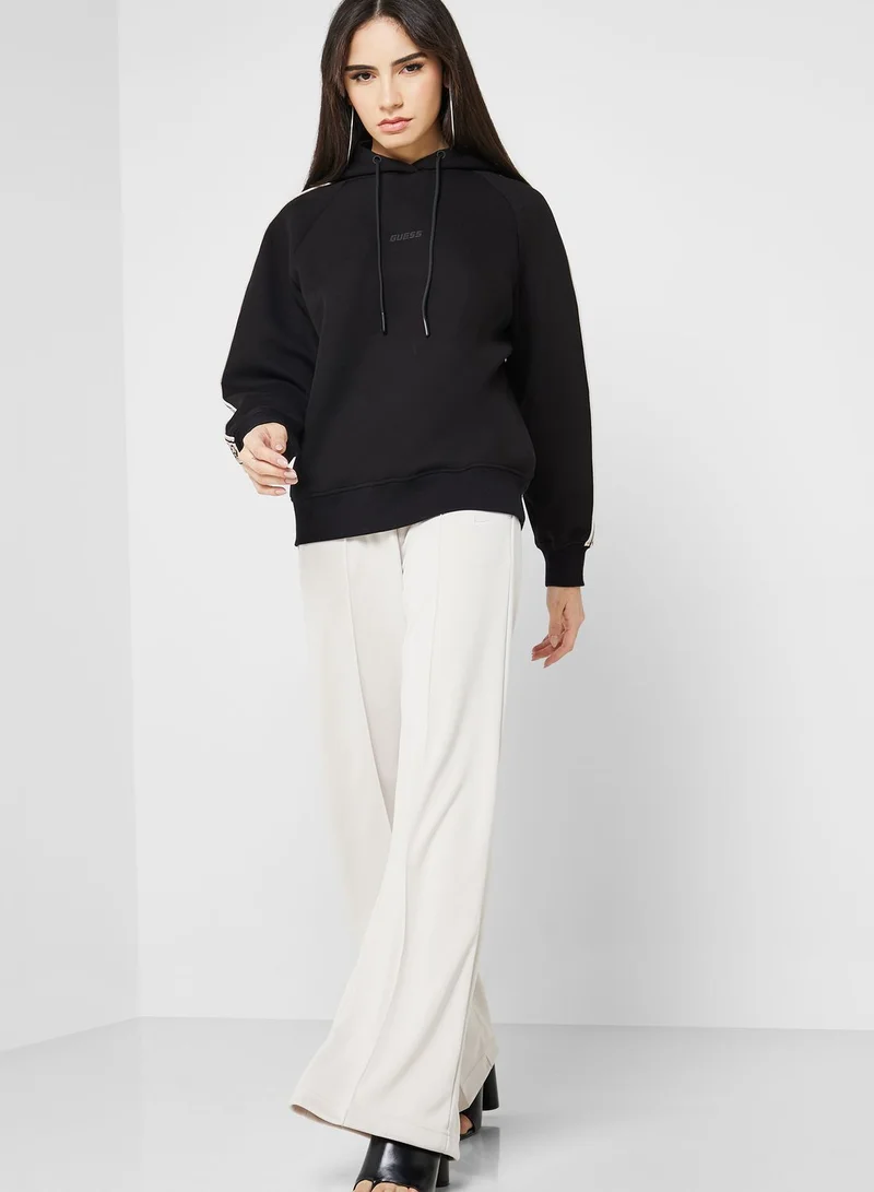 GUESS Logo Drawstring Hoodie