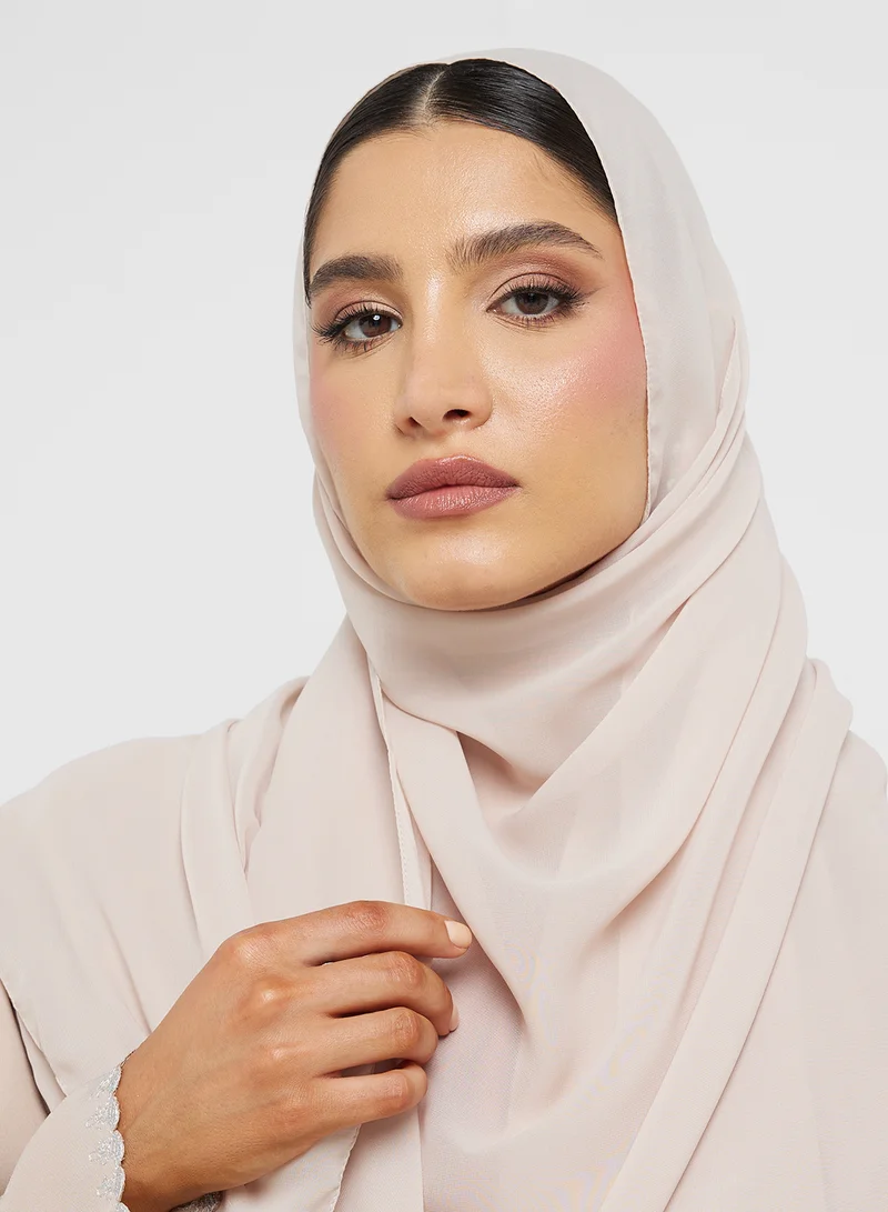 hayas closet V-Neck Flared Sleeve Abaya