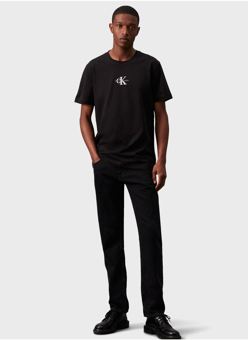 Calvin Klein Jeans Monologo Cotton T-Shirt  - Image 1
