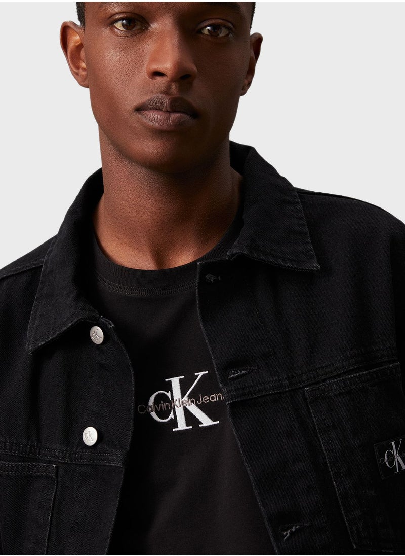 Calvin Klein Jeans Monologo Cotton T-Shirt  - Image 4