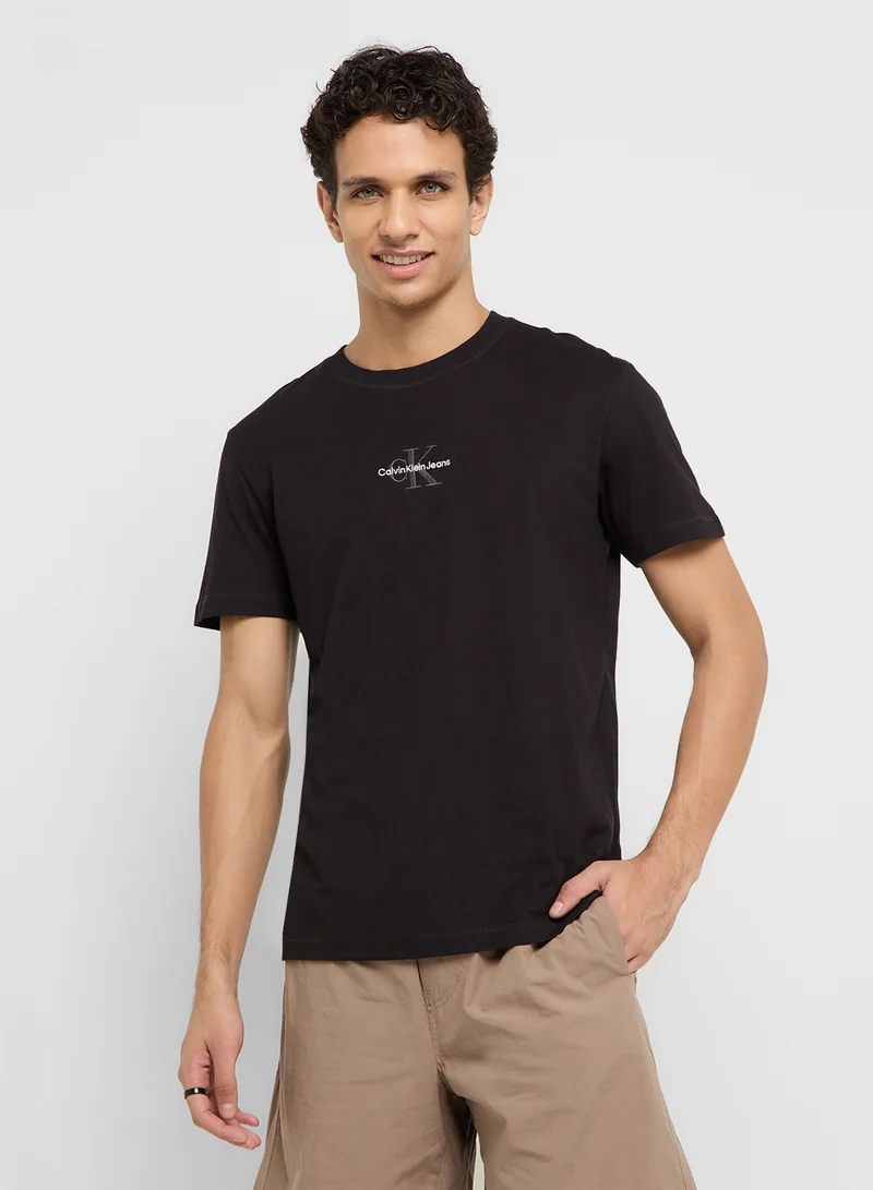 Calvin Klein Jeans Monologo Cotton T-Shirt