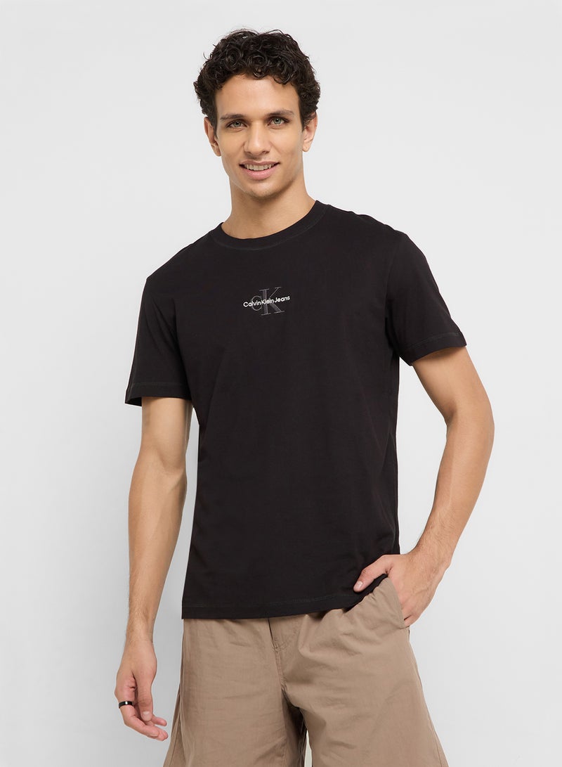 Calvin Klein Jeans Monologo Cotton T-Shirt  - Image 1