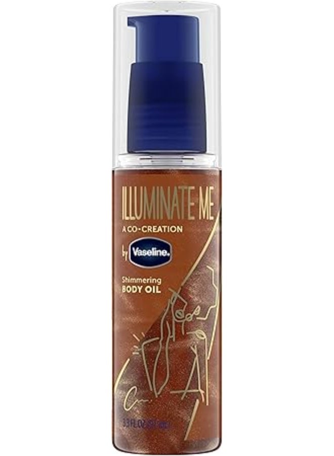 فازلين زيت الجسم اللامع "إلومينيت مي" مصمم خصيصًا للبشرة الغنية بالميلانين، يمنح البشرة إشراقة ولمسة نهائية لامعة لبشرة متألقة 97 مل - Image 1