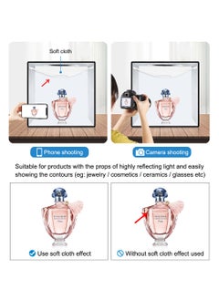 PULUZ 9.8 inch Foldable Portable Photography Shooting Box,Photo Lighting Studio with 3 Modes Dual Color Temperature Ring Light and 12 Color Backdrops  - Image 2