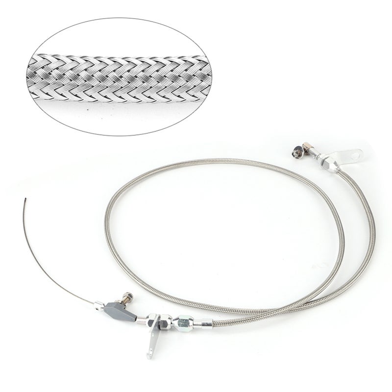 Transmission Kickdown Cable Kit 

Stainless Braided Kick Down Detent Fits for Chrysler 904 - Image 2