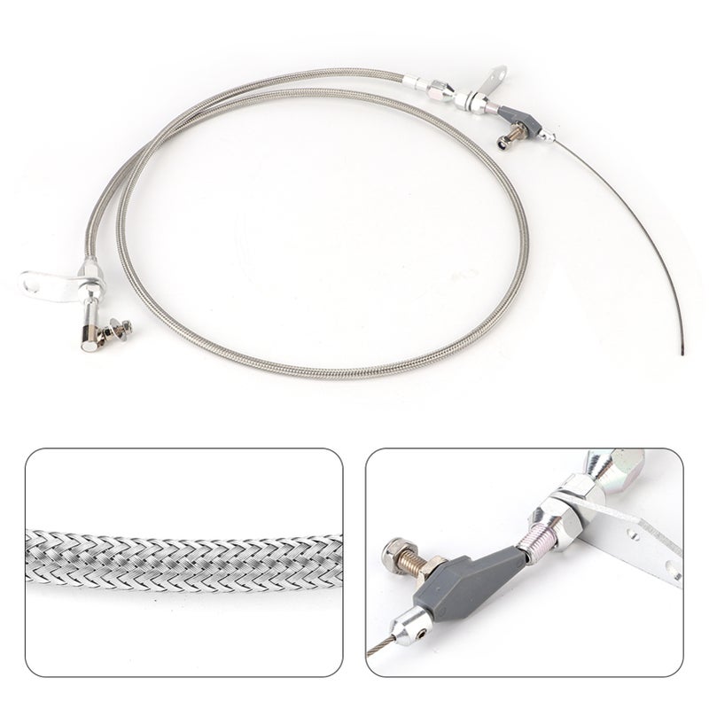 Transmission Kickdown Cable Kit 

Stainless Braided Kick Down Detent Fits for Chrysler 904 - Image 5