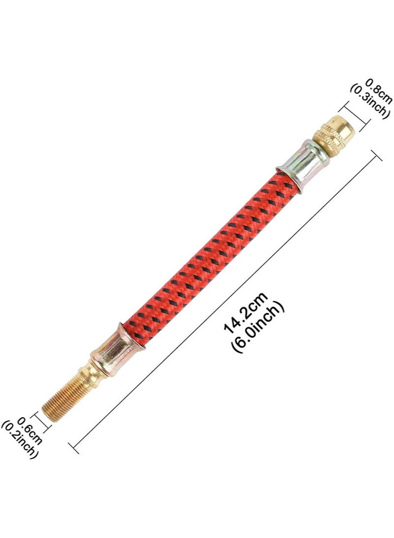 Apustim Air Pump Extension Hose With 4 Valve Caps To Lengthen The Inflation Tube，This Air Valve Hose Is Suitable For m365 Electric Scooters，As Well As For Extending The Tire Valves Of Bicycles And Motorcycles - Image 2
