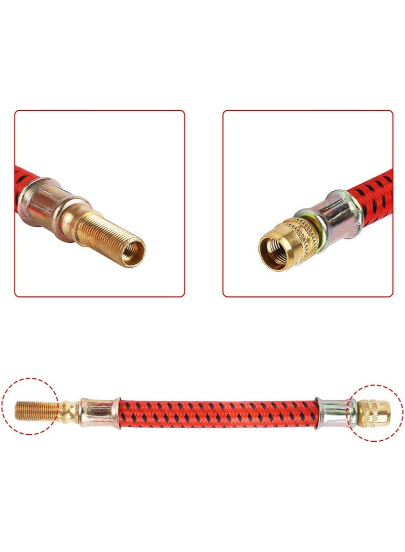 Apustim Air Pump Extension Hose With 4 Valve Caps To Lengthen The Inflation Tube，This Air Valve Hose Is Suitable For m365 Electric Scooters，As Well As For Extending The Tire Valves Of Bicycles And Motorcycles - Image 3