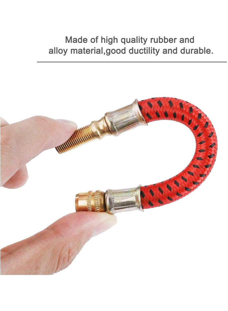Apustim Air Pump Extension Hose With 4 Valve Caps To Lengthen The Inflation Tube，This Air Valve Hose Is Suitable For m365 Electric Scooters，As Well As For Extending The Tire Valves Of Bicycles And Motorcycles - Image 5