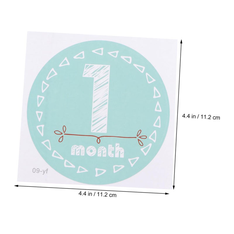 Newborn Monthly Photo Props Stickers Set For Boys Girls First Year Growth Keepsake - Image 4