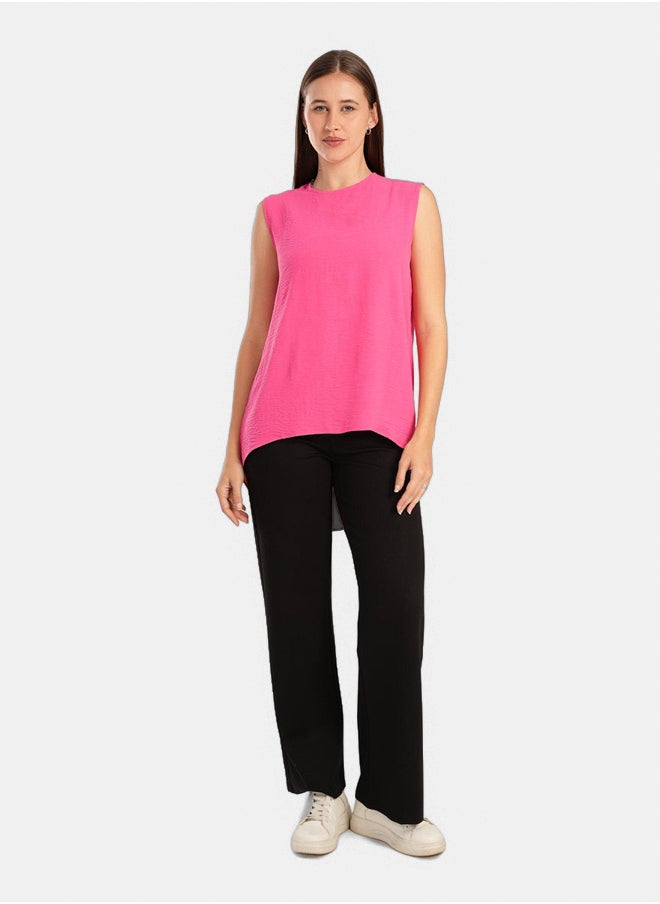 Clue Asymmetrical Sleeveless Blouse  - Image 3