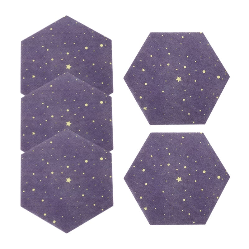 5Pcs Announcement Felt Boards Reminder Bulletin Mats Hexagon Bulletin Felt Boards for Wall - Image 5