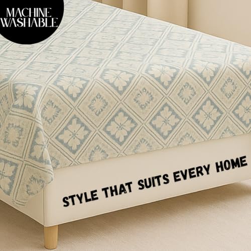 BSB HOME Flat Bedsheet for Single Bed with 1 Pillow Cover | Soft Touch Cotton | Comfortable & Durable | Size 90 x 60 Inch | Elegant Printed Bedding Set for Daily Use, Color - Grey and White - Image 5