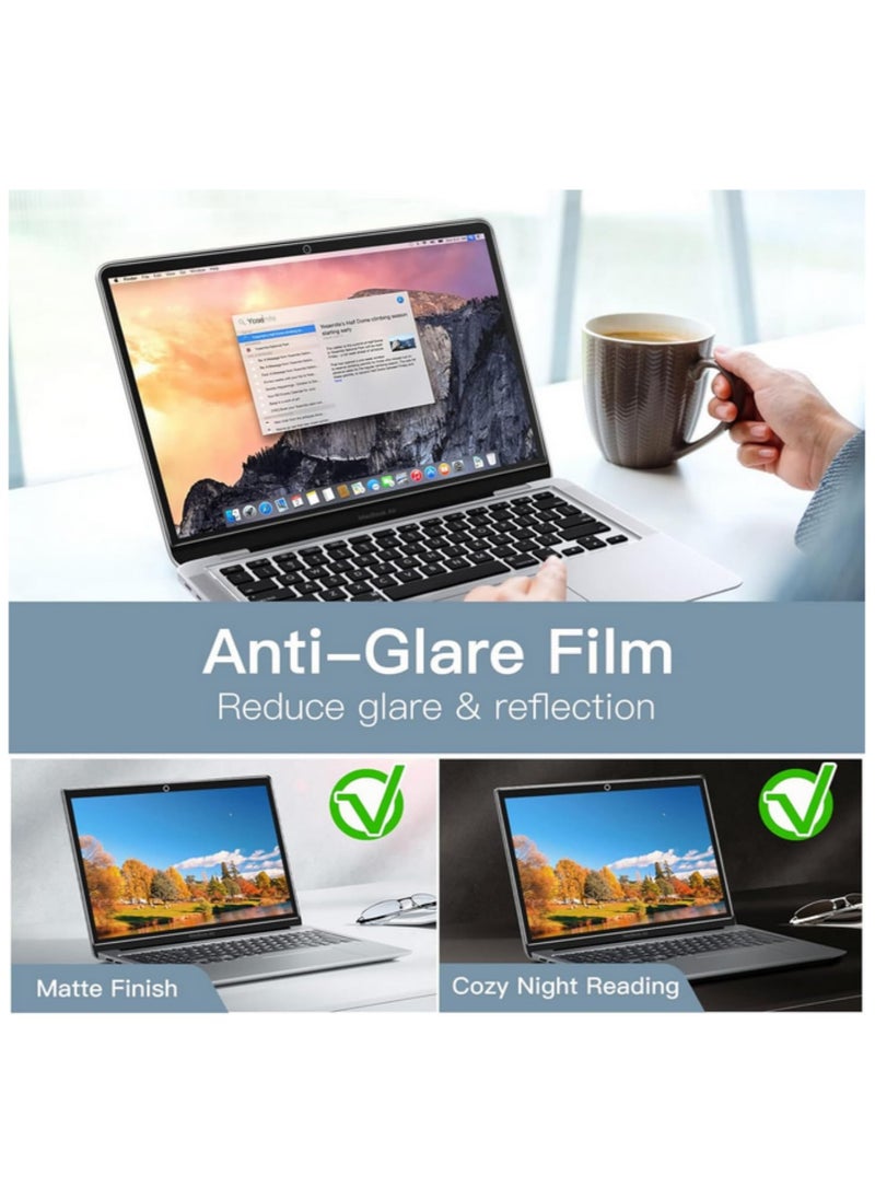 Generic 2pcs Screen Protector for MacBook Pro 13 Inch 2016 2022 M1 M2 and MacBook Air 13 Inch 2018 2020 M1 Anti Glare Matte Film Anti Fingerprint Scratch Resistant HD Clear Protective Cover  - Image 5