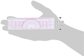 Westcott Westcott Protractor Ruler 6 15cm Transparent W5 - Image 4