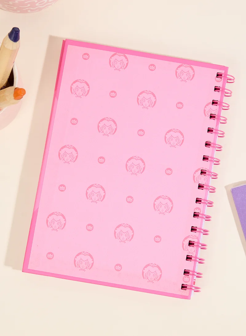 Pyramid Pink Spiral Notebook Elastic Closure